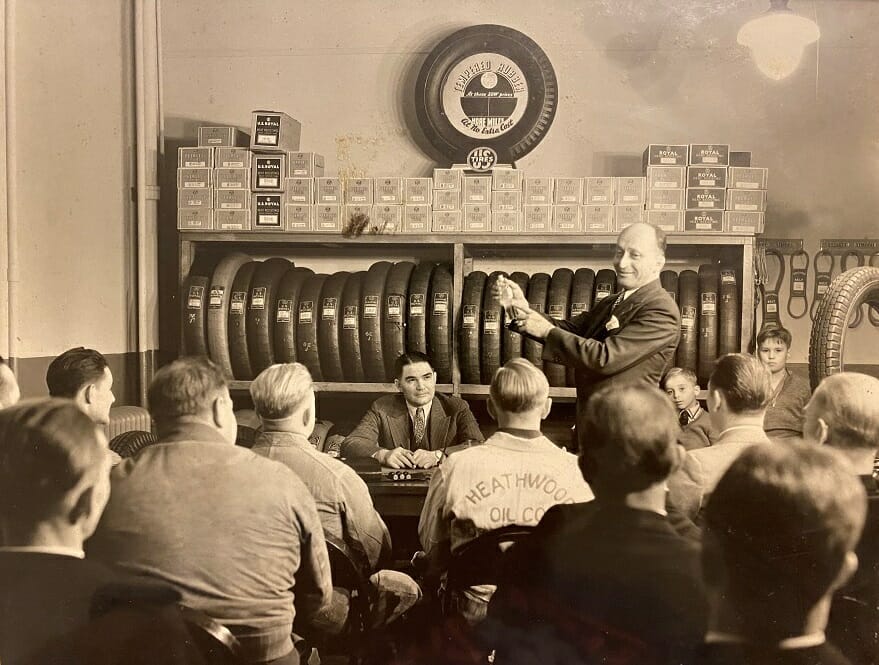 Historical image: Heathwood Oil Company 1934 sales meeting photo