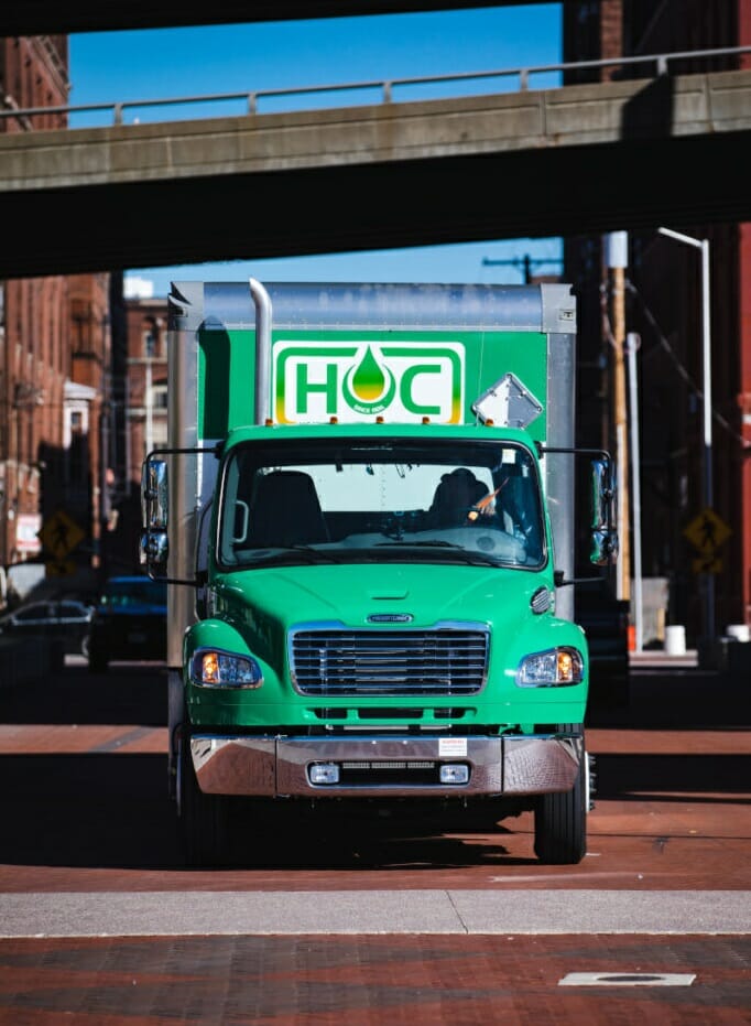 Heathwood Oil Company truck - front
